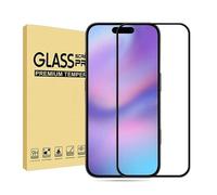 Lot de 2 protections d'écran en verre trempé transparentes compatibles avec iPhone 17 Pro Max