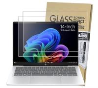 Lot de 2 protections d'écran universelles en verre trempé pour ordinateur portable de 14" compatibles avec HP/Dell/Acer/ASUS/Samsung/Lenovo/MSI/Toshiba/LG/Razer Blade 16:9, écran avec rapport d'aspect