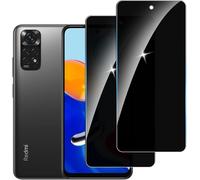 Lot De 2 Protections D'écran Vie Privée En Verre Trempé Pour Redmi Note 11 4g ¿ Anti-Espion 9h, Anti-Rayures, Sans Bulles, Revêtement Oléophobe, Compatible Déverrouillage Facial
