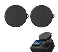 Lot de 2 protections d'objectif en silicone pour DJI Osmo Action 6 - Anti-poussière - Résistant aux rayures - Flexible - Avec poignée antidérapante - Facile à installer et à enlever - Accessoire