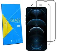 Lot De 2 Protections Écran Verre Trempé Pour Iphone 12 Pro Max 6,7"" - Anti-Rayures, Anti-Éclats, Anti-Lumière Bleue, Compatible Coque, Hd 99,99%, Installation Facile
