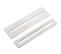 Lot de 2 protections en métal pour touche de guitare - Protection pour touche de luthier - Pour habiller et polir les frettes - Ensemble d'outils de luthier de guitare