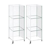 Lot de 2 protections en pour de jardin, protection contre les animaux, filet carré vertical avec accès à fermeture éclair, système de prévention et de soutien du flux d'air pour fraises