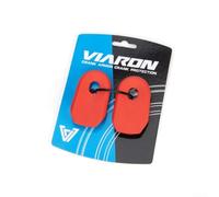 Lot de 2 protections en silicone pour pédalier de vélo de montagne et vélo de route, 68 x 40 x 15 mm, élastique, antidérapant, résistant aux rayures, rouge