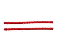 Lot de 2 protections en silicone résistant à la chaleur pour grille de four de cuisine, protection des bords anti-brûlure pour éviter les blessures (rouge)
