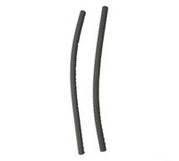 Lot de 2 protections en silicone résistant à la chaleur pour grille de four de cuisine, protection des bords anti-brûlure pour éviter les blessures (gris)