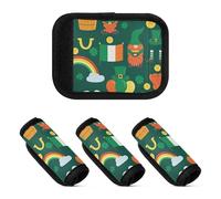 Lot de 2 protections larges pour poignée de bagage, Irish Festival Elements Today I'm Irish, one sizex2