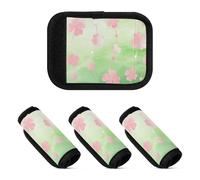 Lot de 2 protections larges pour poignée de bagage, St. Patrick's Day Blush Green Clover, one sizex2