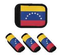 Lot de 2 protections pour poignée de valise - Accessoire pour sac, sac à dos, bagages, Drapeau du Venezuela, one sizex2