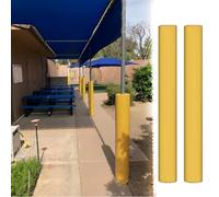 (Lot de 2 Protections Rondes pour poteaux d'extérieur, Housses de Rechange pour poteaux de Support, Protections imperméables pour poteaux de Basket-Ball/Football (1,5 m, diamètre 16,5 cm))