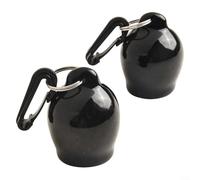 Lot de 2 protège-becs de régulateur de plongée, supports légers et sécurisés en PVC pour équipement de pieuvre (noir)