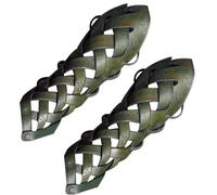 Lot de 2 protège-bras réglables pour cosplay - Pour femme - Gants en cuir - Pour jouer en tant que chevalier médiéval | Multi-usage extérieur et intérieur - Facile à nettoyer