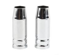 Lot de 2 protège-buses coniques pour équipement de soudage MIG - Diamètre extérieur : 22 mm - Trou intérieur : 15 mm - Longueur : 57 mm - Bouclier de rechange compatible avec les soudeurs de style