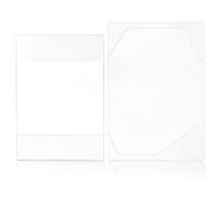 Lot de 2 protège-cahiers A5 en PVC transparent étanche | Pour journaux et carnets de croquis, format universel, facile à utiliser, avec poche intérieure pour pages