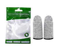 Lot de 2 protège-doigts anti-coupures, résistants aux coupures, protection de pouce respirante, 2 protections de doigts pour le jardin, la cuisine, le travail, la sculpture