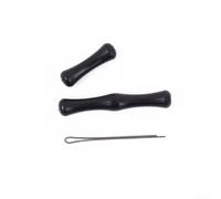 Lot de 2 protège-doigts en silicone pour arcs recourbés, souples et flexibles avec absorption des chocs, onglets de doigts faciles à installer pour adultes et enfants, noir/rouge/bleu (noir)