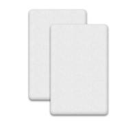 Lot de 2 protège-matelas 100 % imperméables pour berceau | Non bruyants, hypoallergéniques, doux et super absorbants (blanc, 90 x 50 cm)