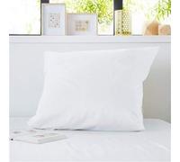 Lot de 2 protège oreillers imperméables micro-respirants souples silencieux 65x65 Blanc G