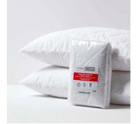 Lot de 2 Protège oreillers matelassés en polycoton, 50 x 90 cm