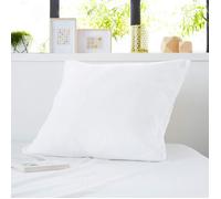 Lot de 2 protèges oreillers molleton coton confortable et absorbant 65x65 cm