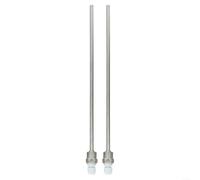 Lot de 2 puits thermos à filetage G 1/2 pour manchon d'immersion Montage de poche pour capteurs de température dans des applications de processus industriels (8 x 300 mm)