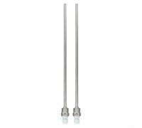 Lot de 2 puits thermos à filetage G 1/2" pour montage de capteur de température dans les systèmes de poche à manchon d'immersion (8 x 300 mm)