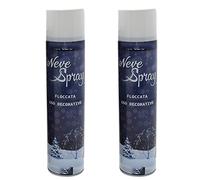 Lot de 2 pulvérisateurs à neige Max 600 ml pour décorations d'arbre de Noël crèche vitrines artificielles