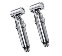 Lot de 2 pulvérisateurs de bidet à économie d'eau - Pomme de douche à main avec poignée antidérapante et flux forts pour un usage domestique moderne et simple