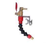 Lot de 2 pulvérisateurs d'eau en cuivre pour machine à découper, buse efficace pour suppression de la poussière pour scie à pierre, 15 x 12 x 2 cm, noir et rouge
