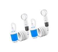 Lot de 2 pulvérisateurs d'eau sans fil avec batterie intégrée - Buse puissante pour douche extérieure, nettoyage de jardin et utilisation en voyage - Douche de voyage rechargeable