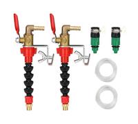 Lot de 2 pulvérisateurs d'eau universels pour broyeur, dispositif de remplissage d'eau, tête de pulvérisation d'eau pour machine de découpe (buse + joint + tuyau de 15 m)