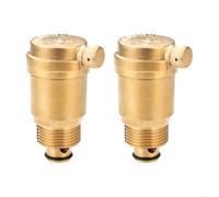 Lot de 2 purgeurs d'air auto-scellants en laiton pour applications de chauffage DN15 DN20 DN25 16 MPa 90 C nominale (DN20)