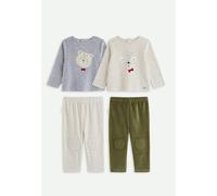 Petit Béguin - Lot de 2 Pyjamas bébé 2 pièces en Velours Pistache