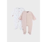 Lot De 2 Pyjamas Bébé Coton Rose 3M(60CM)