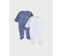 Lot De 2 Pyjamas Bébé En Velours Bleu 12M(74CM)