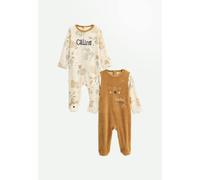 Lot de 2 pyjamas bébé en velours constellation camel 18M(81CM)