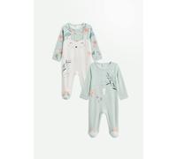 Petit Béguin - Lot de 2 Pyjamas bébé en Velours Dina
