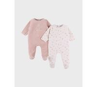 Lot de 2 pyjamas bébé en velours doux rose 18M(81CM)