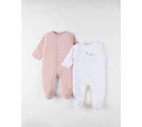 Lot de 2 pyjamas bébé jersey rose NAISSANCE(50CM)