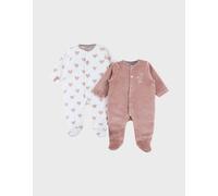 Lot de 2 pyjamas bébé velours rose 9M(71CM)