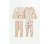 Petit Béguin - Lot de 2 Pyjamas Enfant 2 pièces en Velours avec Pieds Retroussables Manouk