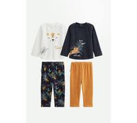 Lot De 2 Pyjamas Enfant 2 Pièces En Velours Charly Bleu 4A
