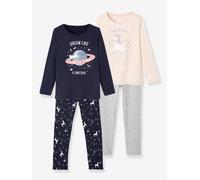 Lot de 2 pyjamas fille licorne lot rose 10A