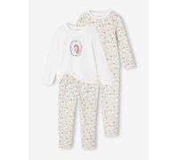 Lot de 2 pyjamas fille velours licorne écru 14A
