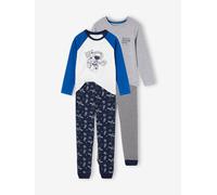 Lot de 2 pyjamas garçon space explorer lot bleu/ gris chiné 14A