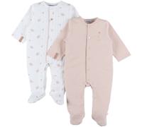 Lot De 2 Pyjamas Bébé Coton Rose 3M(60CM)