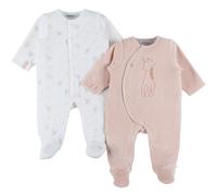 Lot De 2 Pyjamas Bébé Velours Rose NAISSANCE(50CM)