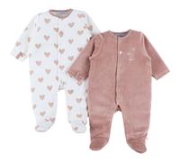 Lot de 2 pyjamas Velours Mon cœur (6 mois)