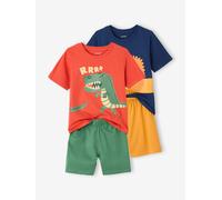 Lot de 2 pyjashorts garçon animaux multicolore 5A