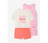 Lot de 2 pyjashorts surf fille rose 4A